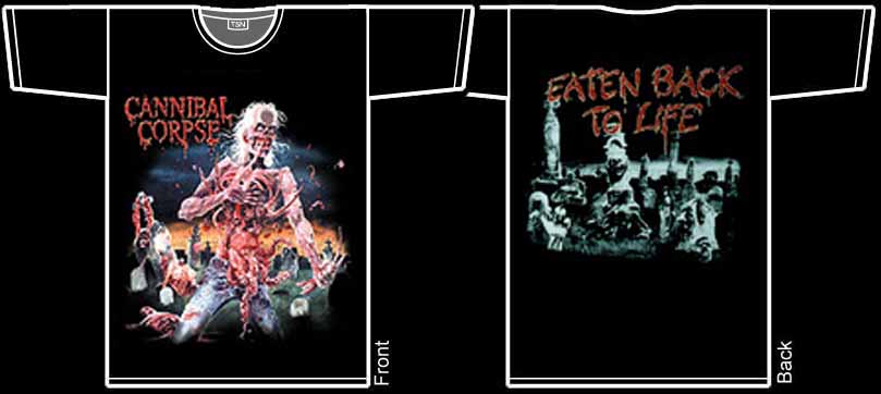 CANNIBAL CORPSE - Eaten Back To Life. L Size - T-shirt